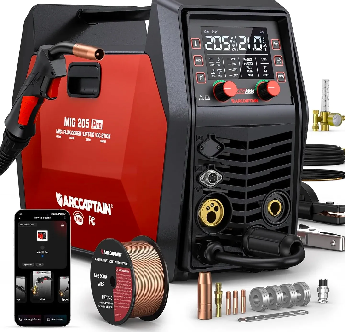 ARCCAPTAIN ARCCAPTAIN iControl MIG205 Pro Multi-Process Welder Reviewed