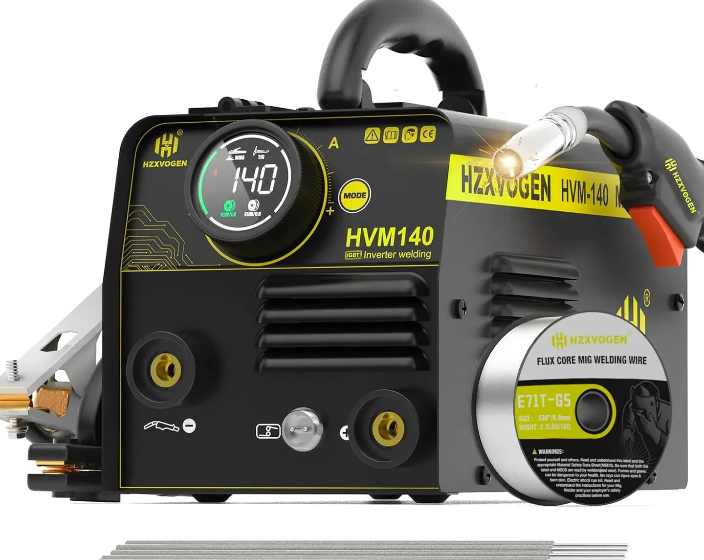 HZXVOGEN HZXVOGEN 140A MIG Welder 3-in-1 Flux Core Welder Reviewed